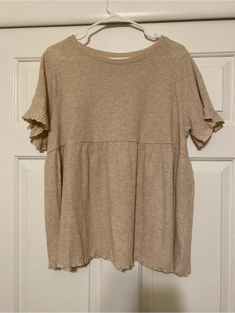 Maternity Tops - 2 size large maroon and cream tops - Picture 5 of 5